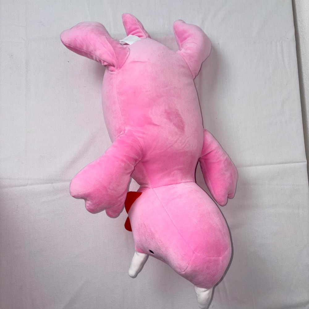 Pillowfort weighted Pink Plush Stuffed Animal Toy Dragon Dinosaur Valentine Gift - Picture 7 of 14